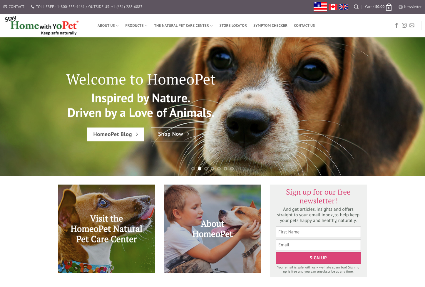 Homeopet Website